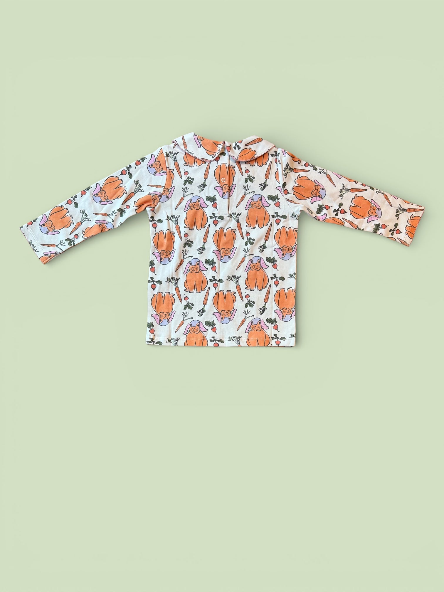 Children’s long sleeve shirt with bunny pattern