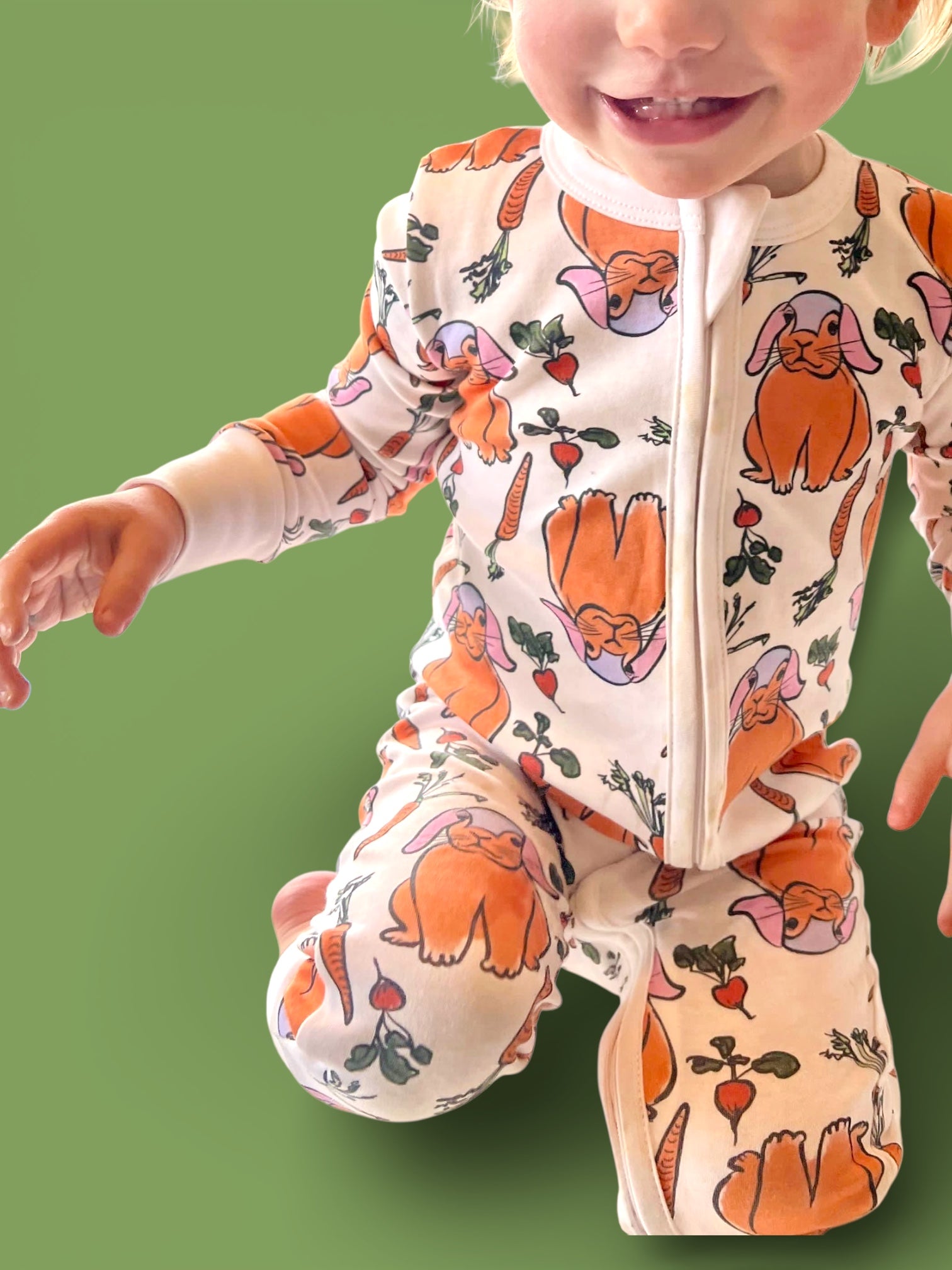 Bunnies Zippered Onesie